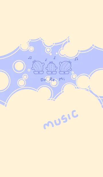 [LINE着せ替え] Twisting Cactus J-Gray Orange.Blueの画像1