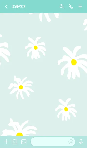 [LINE着せ替え] デイジーたくさん24の画像2