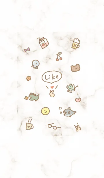 [LINE着せ替え] シンプルアイコン5✿ブラウン03_1の画像1