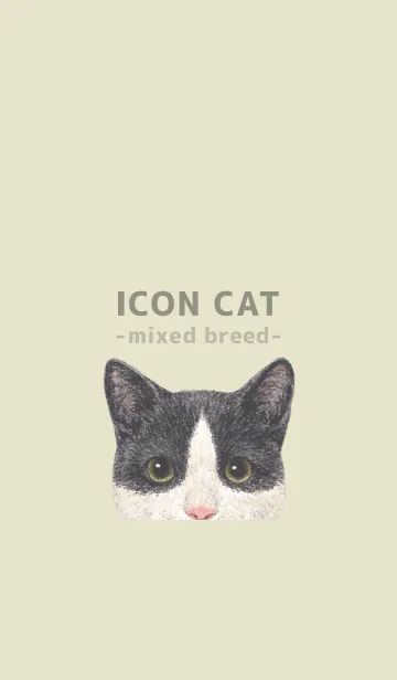 [LINE着せ替え] ICON CAT - ミックス - PASTEL YE/09の画像1
