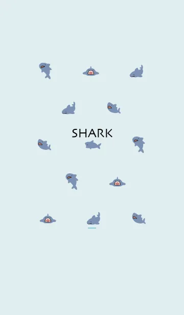 [LINE着せ替え] 青 : さめの着せ替えの画像1