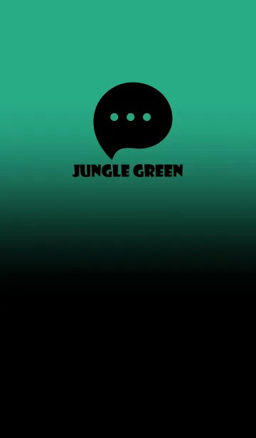 [LINE着せ替え] Black & Jungle Green Theme V3 (JP)の画像1