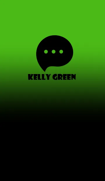 [LINE着せ替え] Black & Kelly Green  Theme V3 (JP)の画像1