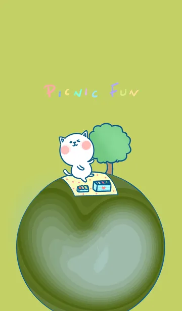 [LINE着せ替え] Picnic Fun J-Green Teaの画像1