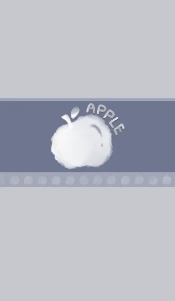 [LINE着せ替え] Smudged apple J-grey blueの画像1