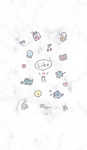 [LINE着せ替え] シンプルアイコン5✿ウィスタリア08_1の画像1