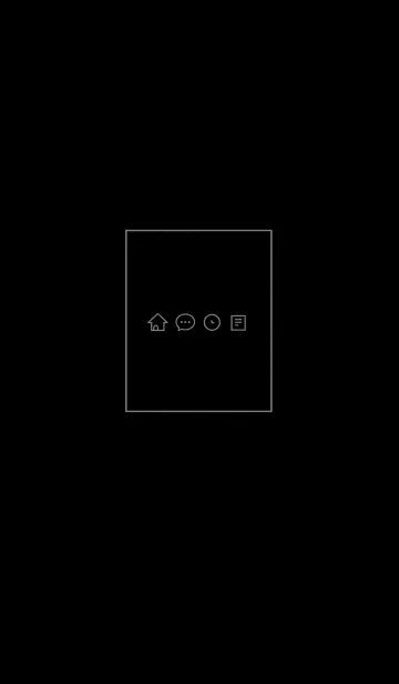 [LINE着せ替え] シンプル。黒とグレーの画像1