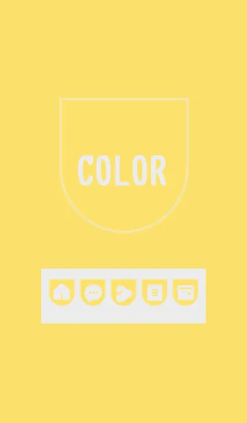 [LINE着せ替え] yellow color W06の画像1
