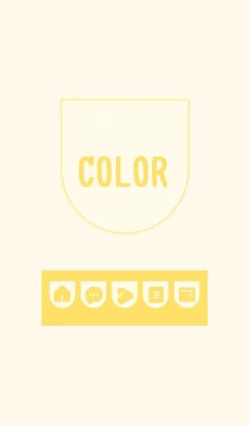 [LINE着せ替え] yellow color W09の画像1