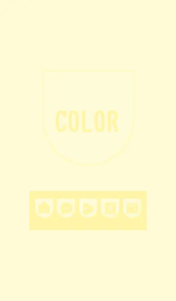 [LINE着せ替え] yellow color W10の画像1