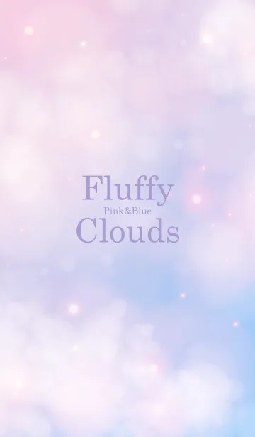 [LINE着せ替え] Fluffy Clouds Pink&Blue-MEKYM 17の画像1