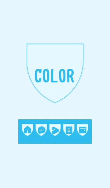 [LINE着せ替え] blue color X09の画像1