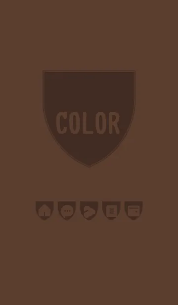 [LINE着せ替え] brown color X06の画像1