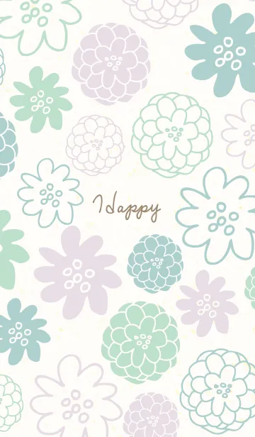 かわいい お花30の着せ替えメイン画像