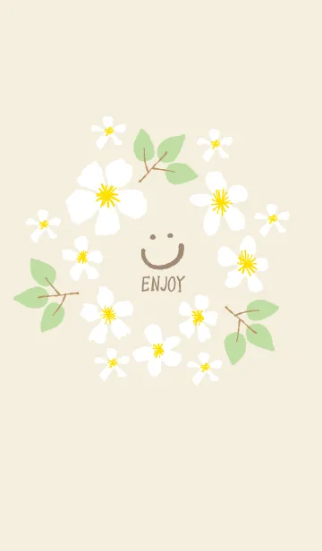 [LINE着せ替え] かわいい花輪10の画像1