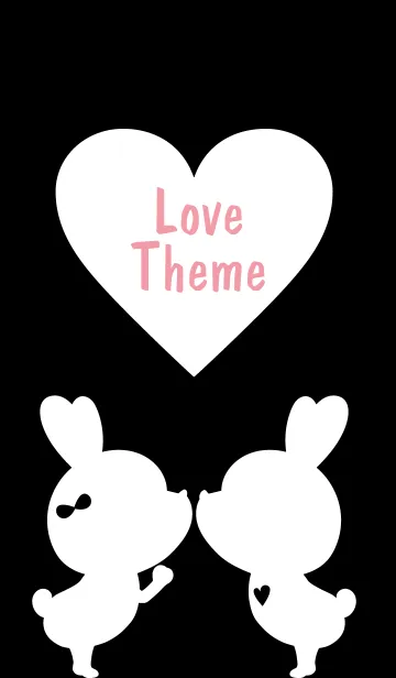 [LINE着せ替え] LOVE THEME Black and White 45の画像1