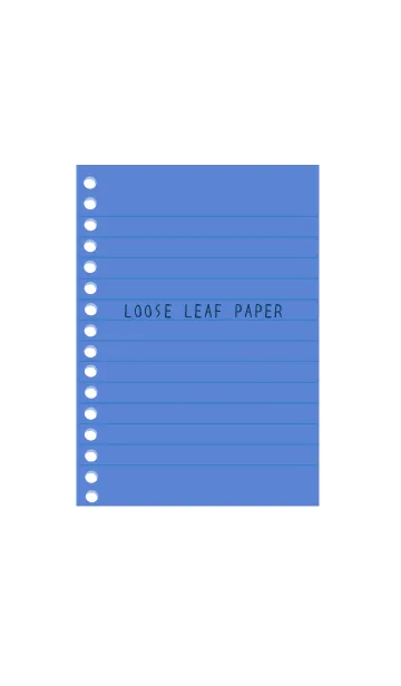 [LINE着せ替え] カラールーズリーフ/ブルーの画像1