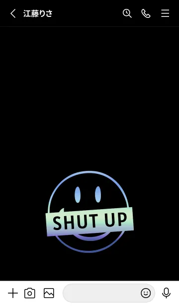 [LINE着せ替え] スマイル グラデーション 185の画像2