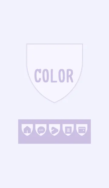 [LINE着せ替え] purple color X09の画像1