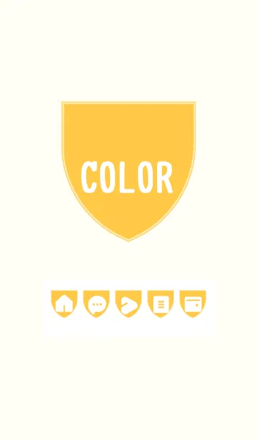 [LINE着せ替え] yellow color X08の画像1