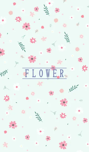 [LINE着せ替え] MANY FLOWERS GREEN 12の画像1