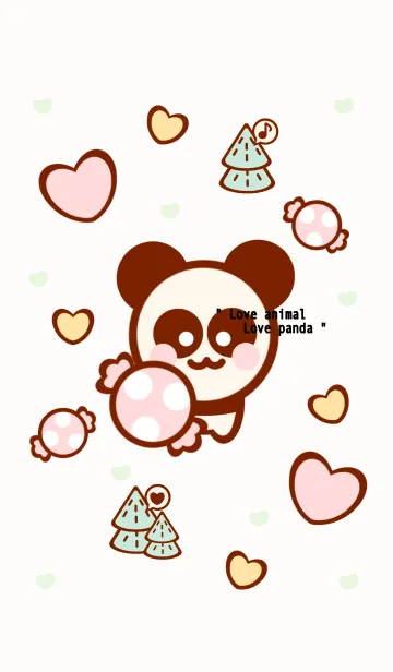 [LINE着せ替え] I love panda theme 2の画像1