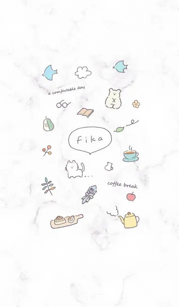 [LINE着せ替え] 北欧風シンプルアイコン✿グレージュ02_1の画像1