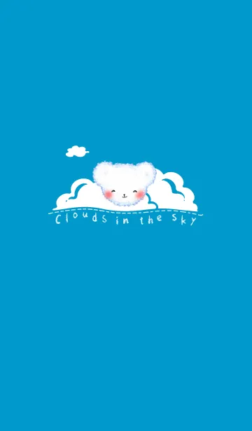 [LINE着せ替え] Cloud Bear J-Turkey Blueの画像1