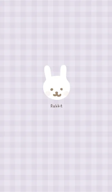 [LINE着せ替え] うさぎ チェック柄9の画像1
