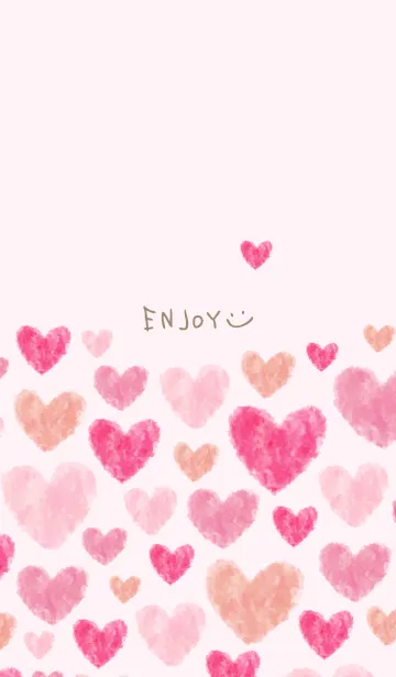 [LINE着せ替え] ハート 横11の画像1