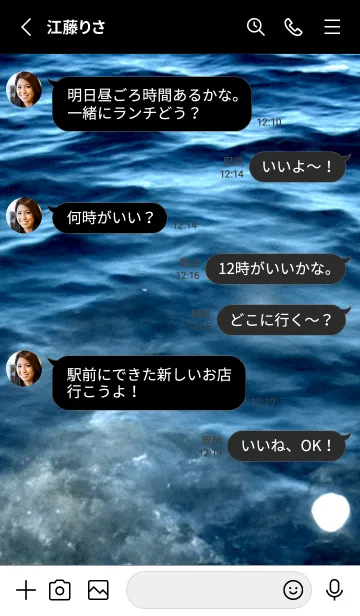 [LINE着せ替え] 夜の月 月の海 #4jca_1。の画像3