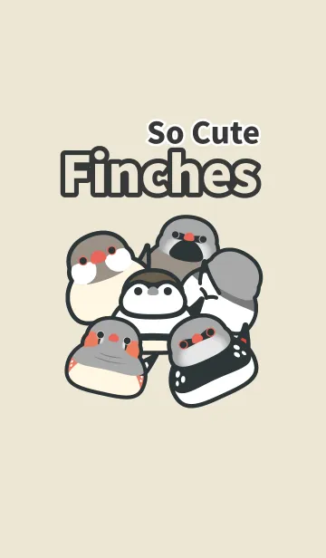 [LINE着せ替え] かわいい子鳥-フィンチの画像1
