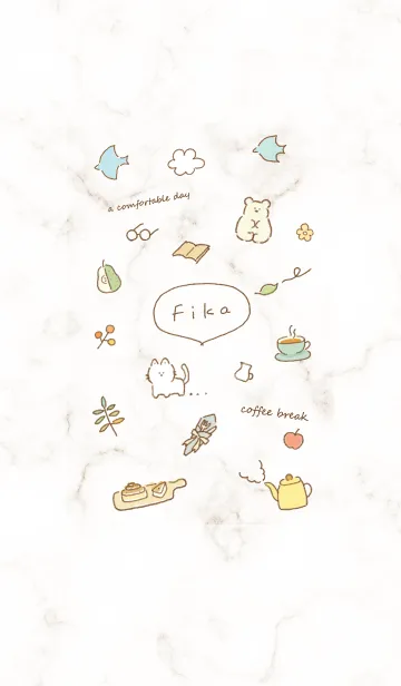 [LINE着せ替え] 北欧風シンプルアイコン✿ブラウン03_1の画像1