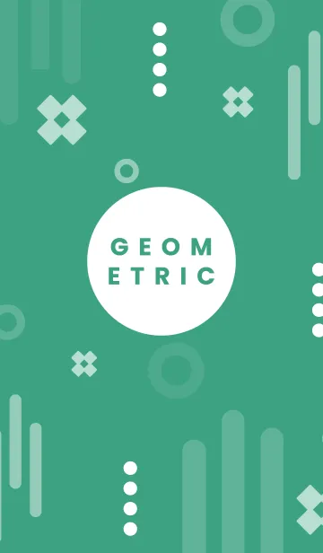 [LINE着せ替え] Geometric KLIMT GREENの画像1