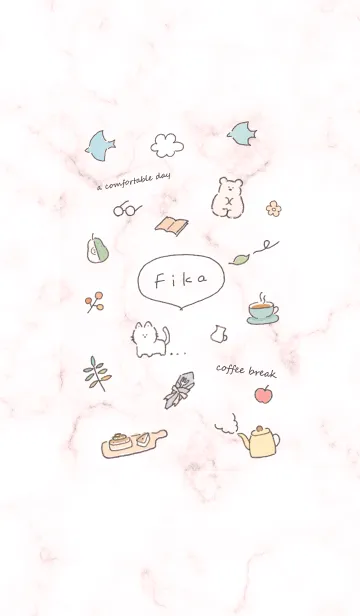 [LINE着せ替え] 北欧風シンプルアイコン✿ピンク10_1の画像1