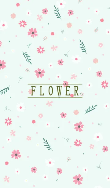 [LINE着せ替え] MANY FLOWERS GREEN 14の画像1