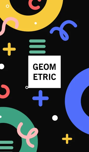[LINE着せ替え] Geometric EXISTENTIALBLACKの画像1