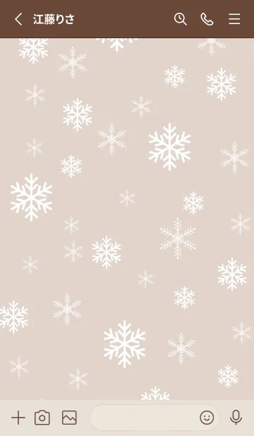 [LINE着せ替え] 雪の結晶 大人7の画像2