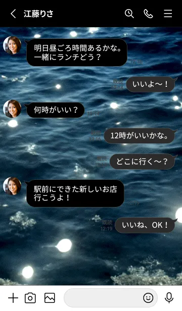 [LINE着せ替え] 夜の月 月の海 #4jb_29。の画像3