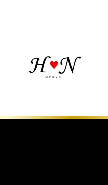 LOVE-INITIAL H&N イニシャル 6のLINE着せ替え