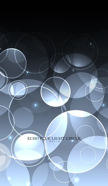 [LINE着せ替え] ECHO BLUE LIGHT CIRCLEの画像1