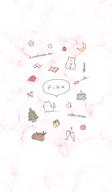 [LINE着せ替え] 冬のシンプルアイコン★ピンク12_1の画像1