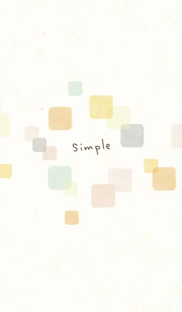 [LINE着せ替え] 水彩 暖かい色 四角22の画像1