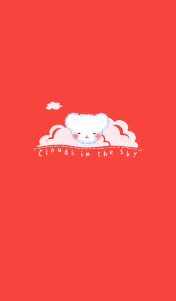 [LINE着せ替え] Cloud Bear J-Romantic Redの画像1