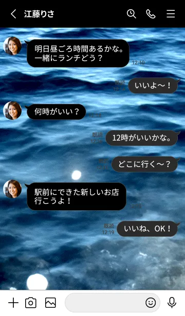 [LINE着せ替え] 夜の月 月の海 #4jca_11。の画像3