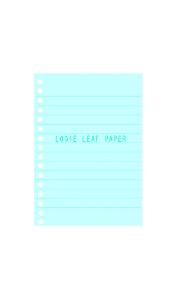 [LINE着せ替え] カラールーズリーフ/ライトブルーの画像1