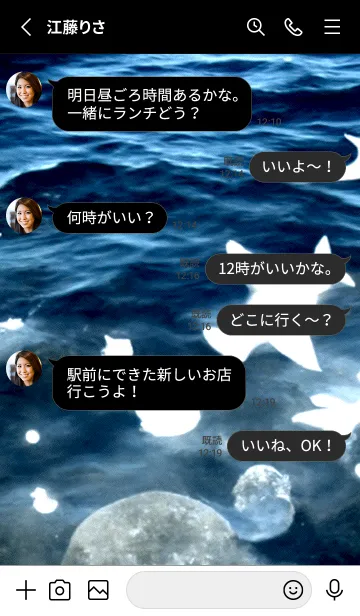 [LINE着せ替え] 夜の月 月の海 #4jca_14。の画像3