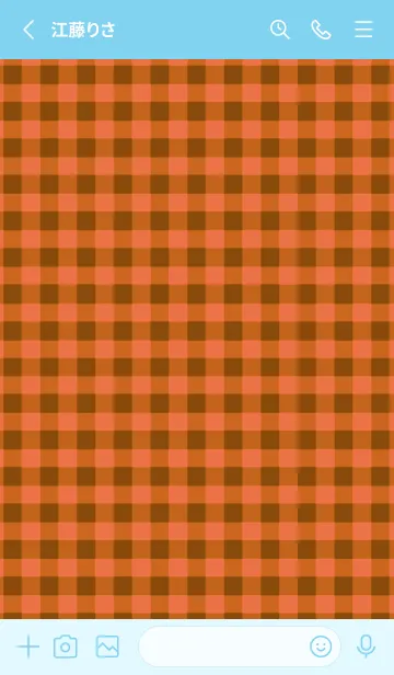 [LINE着せ替え] ザ ハート チェック 316の画像2