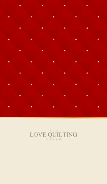 [LINE着せ替え] LOVE QUILTING RED 18の画像1