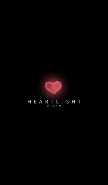 [LINE着せ替え] HEART LIGHT-BLACK 4の画像1